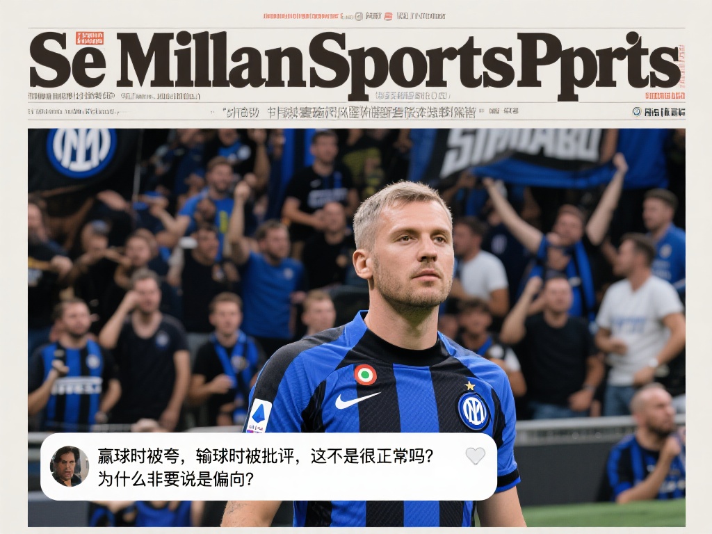 对于《米兰体育报》被指偏向国米的现象，球迷群体的看