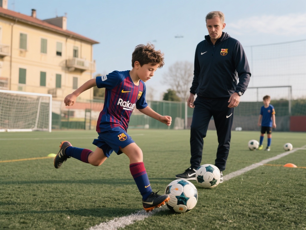 米兰小小体育生:从草根到球场明星的奋斗故事 (米兰小小体育生:草根逆袭球场明星的励志征程) 直到12岁那年,卢卡的天赋被一位当地的业余教练发现